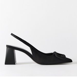 Zara sling backs size 6 1/2 can fit 7 worn once